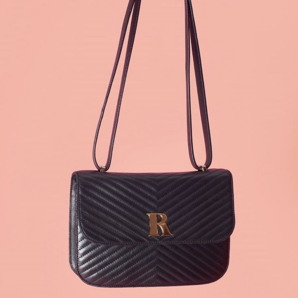 Rouje Paris Gaia Bag in Blue Leather